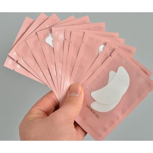 100pairs Eyelash Pad Gel Patch Eyelash Extensions Paper Patches False Eyelashes Under Eye Pads Lint Free Stickers Beauty Tool
