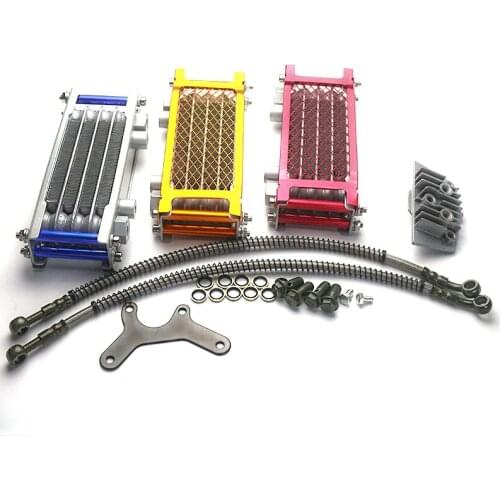 Motorcycle Oil Cooling Cooler Radiator Oil Cooler Set For 50 70 90 110 125 140cc Dirt Bike Monkey Bike DAX Pocket Bike ATV Motor