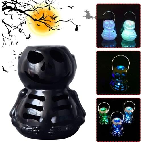 Halloween Ghost Lantern Decoration Light Atmosphere Light Scene Layout Prop Ghost Lantern Lamp Scary Light Home Horror Props