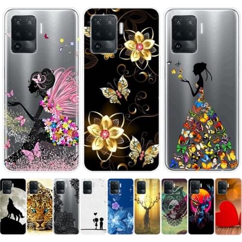 For OPPO A94 Case Soft Silicone Cartoon TPU Cover Phone Case For OPPO A94 CPH2203 CPH 2203 2205 2217 Reno 5F 5Lite OPPOA94 Cover
