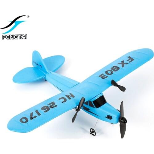 Z51 RC Plane Toy Cessna 150m Distance TRC Electric Foam Remote Control Hawker Glider LED Airplane Model 2.4G Hand Throw Wingspan