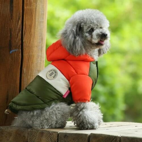 Winter Warm Dogs Clothes For Small Pets Jacket Clothing Costume Puppy Hoodie Light-weight Two Legs Coat Snowsuit Ski Chihuahua