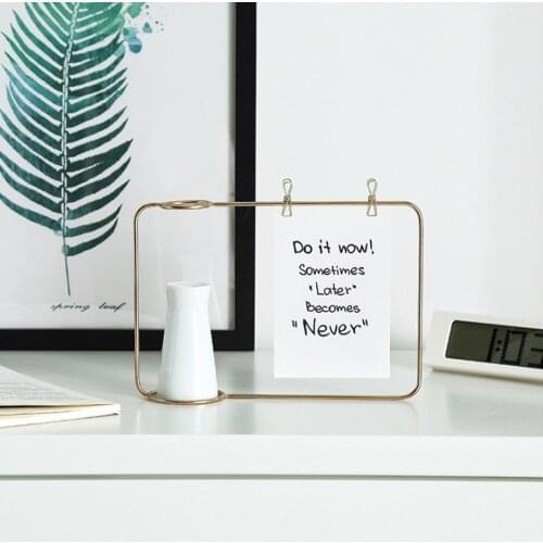 1pc Minimalist Look Vibrant Cute Creative Iron Line Flower Pot Plant Vase Stand Postcard Clip Holder Floating Photo Frame 24x17