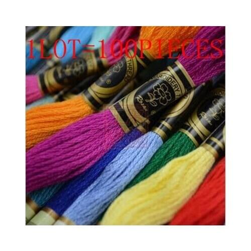 1L0T=100PIECES Cross Stitch Floss Factory Direct Sell Free Shipping