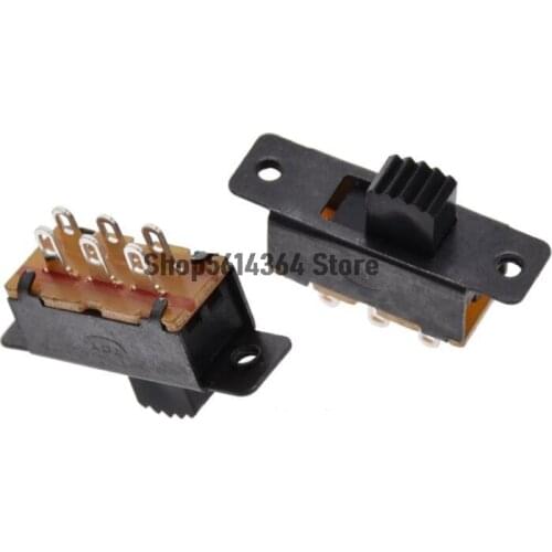 20PCS 2 Position Vertical Slide Switch 6 Pins SS-22F25G5/G6