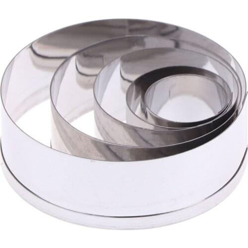 5Pcs/Set Stainless Steel Pottery Clay Tools Geometry Round Square Ceramic Polymer Clay Cutter Molds Handmade Tools