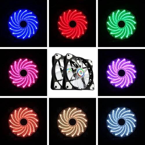 ALSEYE CLS-200 RGB Fan 120mm Remote PC Fan RGB Adjustble 2 Strips and 2 Fans Kit