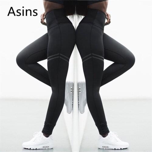 Asins workout leggings 2019 spring autumn hot new women fashion casual high waist hip double ring flat offset motion leggings