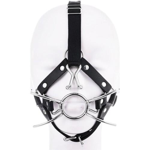 Open Mouth Gag Bondage Sex Toys For Couples Silicone O Ring Restraint Oral Fixation Lips Shape Mouth Plug BDSM Slave Cosplay