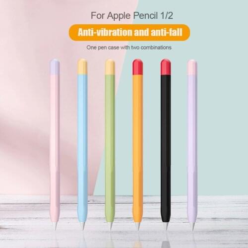 For Apple Pencil 2 1st 2nd Case Pencil case Tablet Touch Stylus Pen Protective Cover Pouch Portable Soft Silicone Case