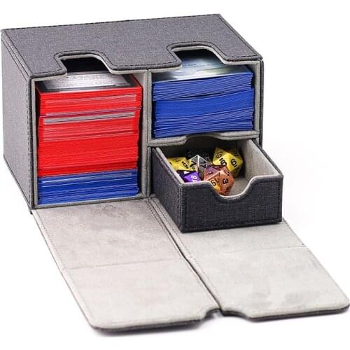 Double High-Capacity Card Box Deck box Storage Box Protection Box For MTG/PKM/YGO/TCG Board Game Trading card