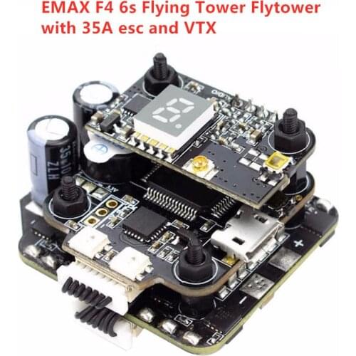 EMAX F4 35A Flying Tower Flytower 4in1 OSD VTX Mini Magnum 2-F4 BLHELI32 35amp 6S Flight Controller RC DIY Racing Drone Aircraft