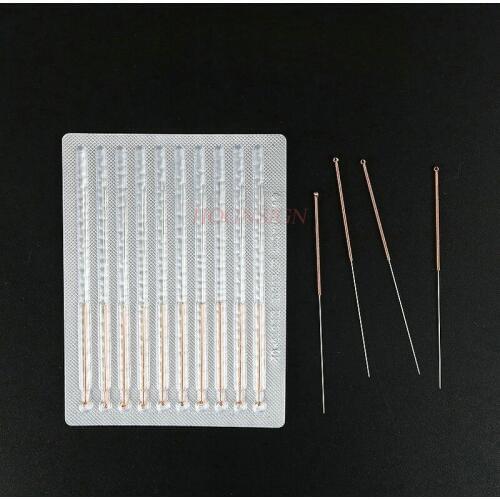100pcs Acupuncture Needle Copper Handle Disposable Sterile Medical Chinese Medicine Household Meridian Cone Care Knife Hot Sale