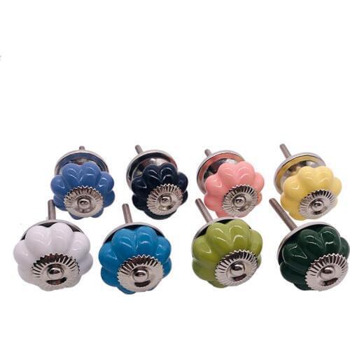 Mix Color Ceramic Cabinet Drawer Knobs Premium Quality Cupboard Dresser Door Pull and Knob Handles Decorative Furniture Hardware