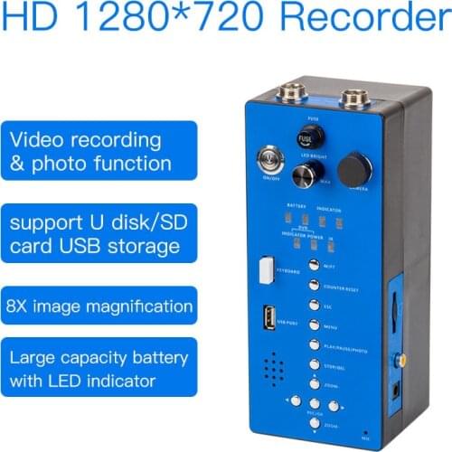 DVR Controller Battery Box 1280*720 HD Version Keyboard Meter Counter Replacement for Sewer Drain Pipe Wall Inspection Camera