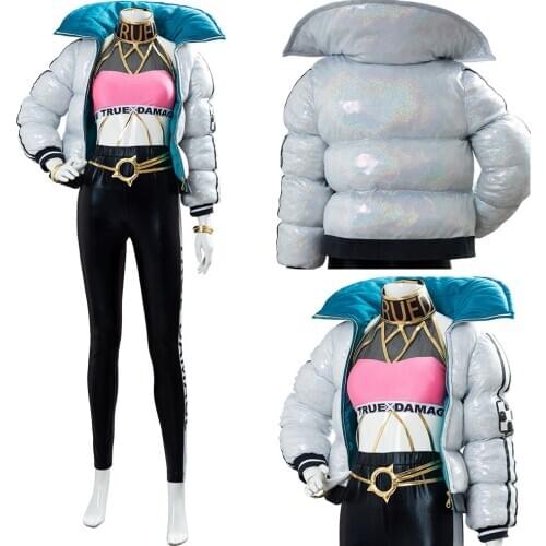 LOL Cosplay TRUE DAMAGE Qiyana Cosplay Costume Empress of the Elements Outfit Full Suit For Girls