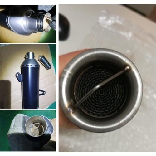 Motorcycle modified accessories exhaust pipe removable silencer plug adjustable mute back pressure core for Universal Multiple
