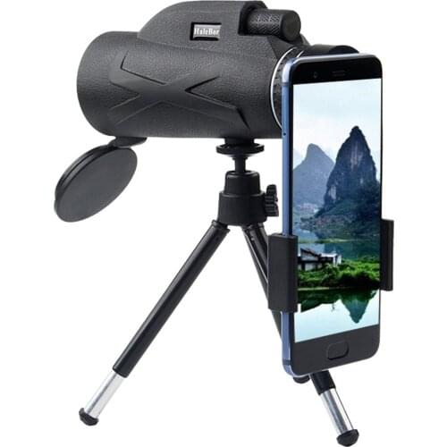 Telescope 80x100 HD Monocular Starscope Phone Camera Zoom Lense+Tripod Phone Clip Telescope Bak4 Prism Waterproof For Hiking