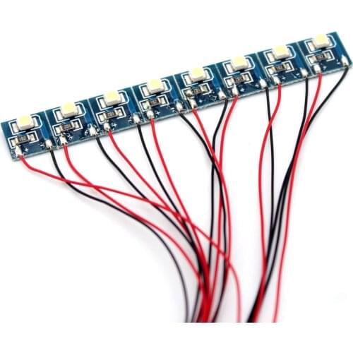 DD00W Bright White Pre Wired SMD 3528 Led Lamp Light Set 12V ~ 18V 1SET=8PCS