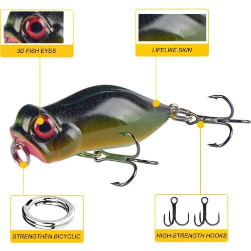 2021 New Sea Bass Bait Floating Unique Fishing Lures Kit Rotating Tail Fishing Bait 4cm 3.2g 8 hook hard plastic bait body