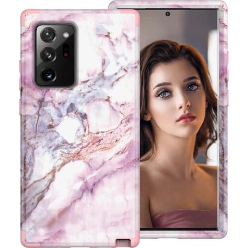 Samsung s9 s10 note10 Plus note20 Ultra note8 note9 Marble Front&Back 360 Phone Case Colorful TPU Bumper Hybrid Anti Shock Armor