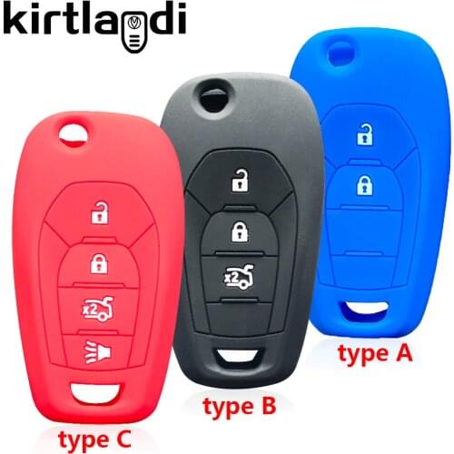 Silicon Remote car Key Fob cover case For Chevrolet Spin Entered cobalt cross Captiva Onyx LTZ 2012-2020 2/3/4 Button key holder