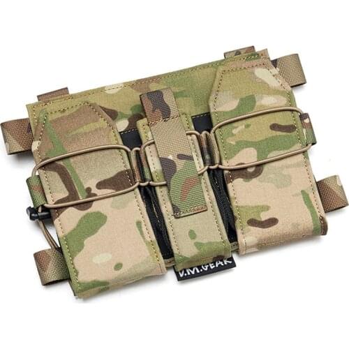 Tactical Vest Multicam 556 Triple Magazine Pouch Bag Mag Ammo Clip Bags Holder Pocket for AVS JPC2.0 XP10 Front Panel