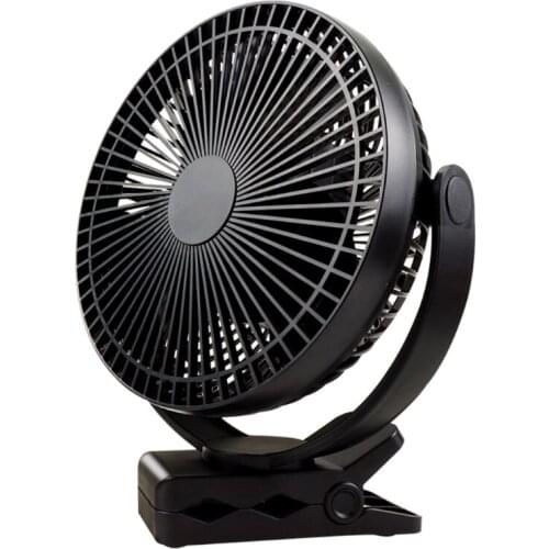 USB Clip on Fan, Portable Fan with Strong Airflow, 4 Speeds, Quiet Personal Desk Fan for Office Table Bedroom Kitchen