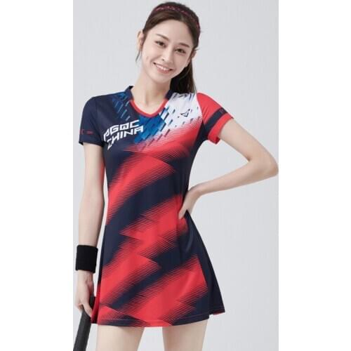 New Tennis Dress Badminton Uniform Dress Suit Ladies Look Thin Sportswear Tennis Workout Clothes