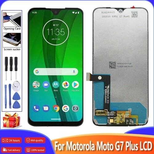 6.2" AAA+++ Display For Motorola Moto G7 Plus LCD Touch Screen Digitizer Replacement Display For Moto G7 XT1962 LCD Screen