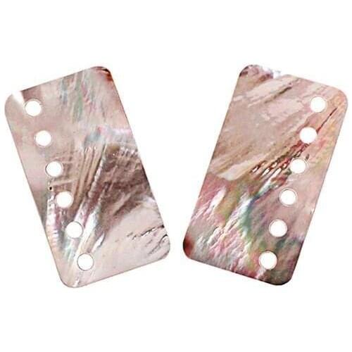 2Pcs/Set Guitar Pickup Accessories White Shell Pickup Cover Piece Natural Shell LP Pickup Cover Piece