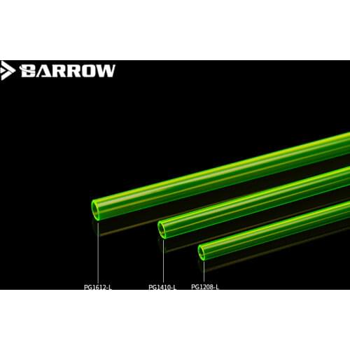6pcs/lot Barrow PETG Green Hard Tube ID8mm/OD12mm - ID10mm/OD14mm -ID12mm/OD16mm Length 50cm /water cooling cooler tube