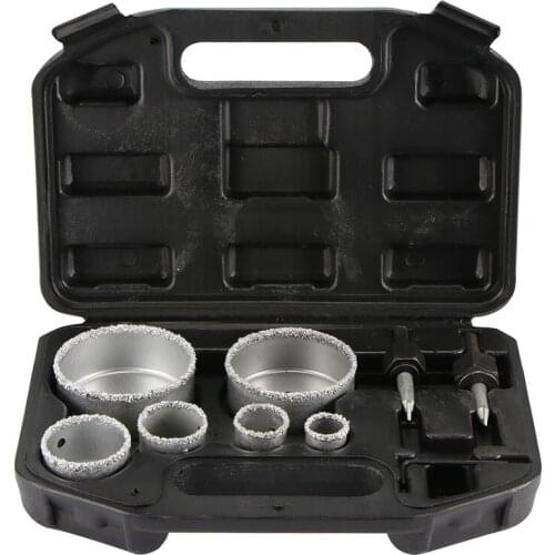 9pcs 22-73mm Marble Opener Diamond Core Bit Hole Saw Drill Bit For Marble Granite Brick Tile Ceramic Concrete Drilling