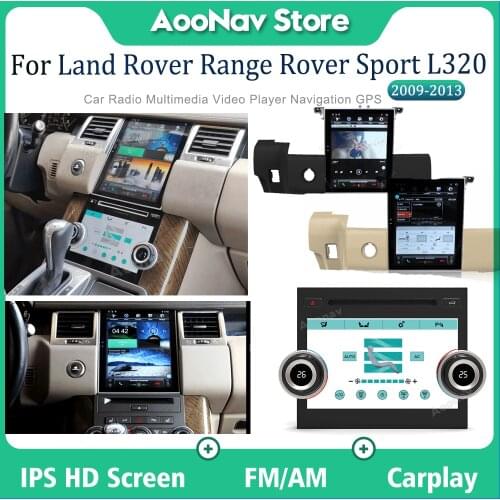 Vertical Screen Tesla Touch Screen PX6 Car Radio For Range Rover Sport 2009 2010-2013 Car Multimedia Player Autoradio Carplay