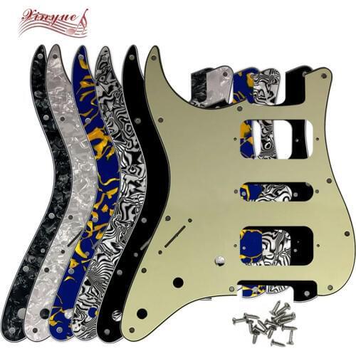Guitar Parts For Left handed US 72' 11 mounting Screw Hole Standard St HSH Humbucker strat Guitar pickguard many colors