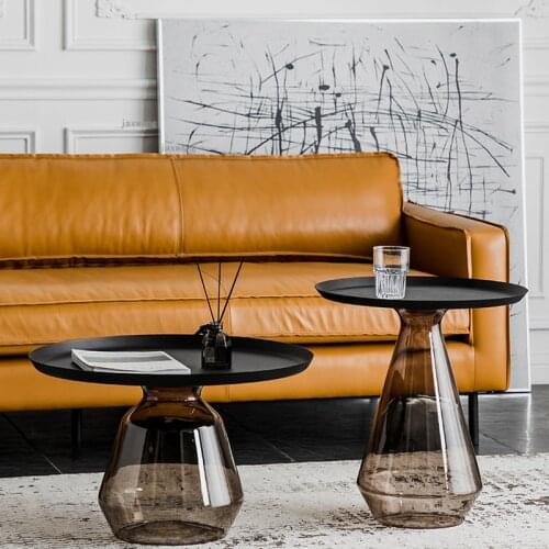 Italian Style Living Room Designer Coffee Table Bedroom Sofa Side Tables Modern Minimalist Home Furniture Small Round Endtable