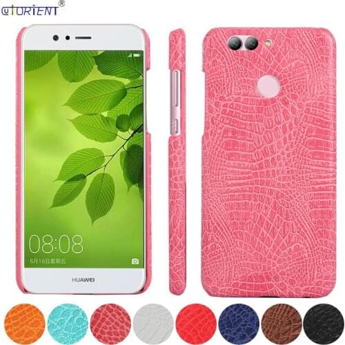 For Huawei Nova2 Nova 2 Plus Crocodile Skin Leather Case PIC-L29 PIC-LX9 PIC-L09 BAC-L21 CAN-L11 CAN-L12 CAN-L01 Hard PC Cases