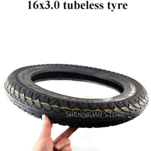 16x3.0Thickening and stab-proof outer tire Electric Wheel Tire Explosion-proof Battery Car Vacuum /tubeless Tire Free Shipping