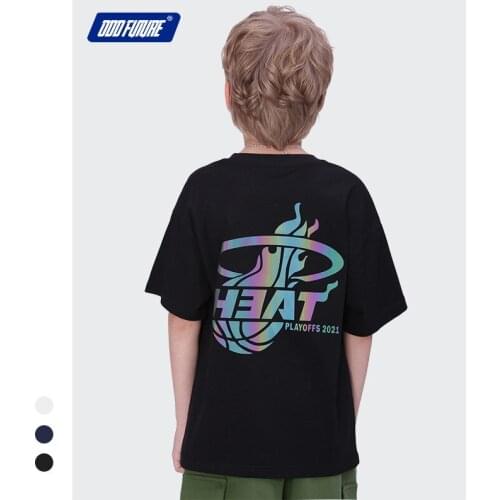 Kids Clothing 3-11 Y Teen Boys Cotton T Shirts 2021 Summer Fashion New Boys Casual Loose Print T-shirts Childrens Oversize Tees
