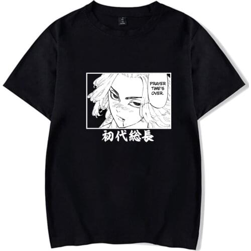 2021 new summer anime unisex Tokyo Avengers T-shirt short sleeve round neck loose fashion printed 100% cotton tshirt tee top