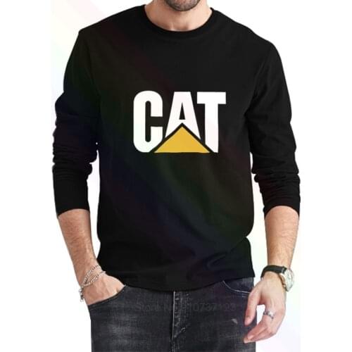 Caterpillar For Jobs Logo Classic T-Shirt 2021 Newest Summer Mens Long Sleeve Popular Tees Shirt Tops Novel Unisex