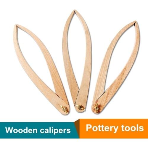 Ceramic art wooden distance measuring caliper outer diameter measurement external card positioning caliper measuring tool