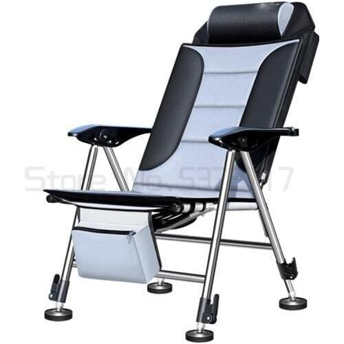 Multifunctional Raft Fishing Chair Light Portable Folding Wild Fishing All Terrain Fishing Chair Bold and Thickened