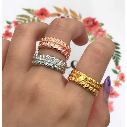 Fashion Jewelry Geometric Flower Leaves Finger Rings Charm Punk Christmas Gifts Womens Wedding Party Dainty Accessories