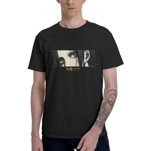 Male Nana Osaki Eye Harajuku T-Shirt Graphic Funny Anime Manga Tshirt Short Sleeve Hip Hop T Shirt Homme 100% Cotton Tee Tops