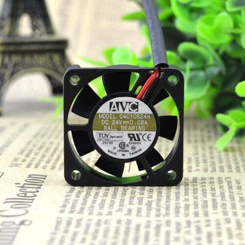 New original C4010B24H 24V 0.08A 4CM 4010 2-wire dual ball printer drive fan