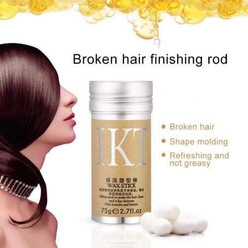 1 Pcs Hair Styling Pomade Stick Not Greasy Rapid Fixing Bang Hair Wax Rod Finishing Cream NN
