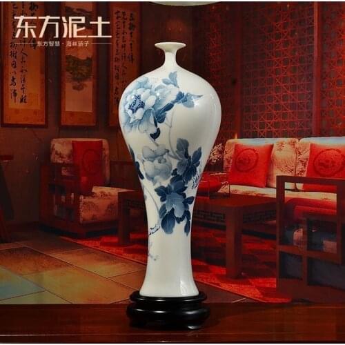 Vases furnishing articles of Chinese style living room TV cabinet rich ancient frame accessories/blooming flowers