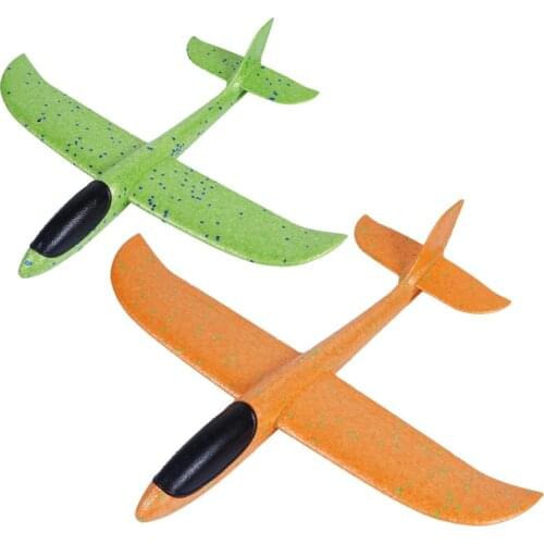 Airplane Toys Throwing Foam Plane Durable Anti-Collision Flight Mode Glider Plane Outdoor Yard Sport Throwing Foam Plane