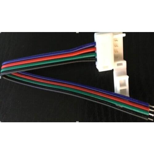 [Seven Neon]Free Shipping 1500pcs male Connector Cable Wire For IP65 silicone 5050 Flexible RGB LED SMD Strip Light band new